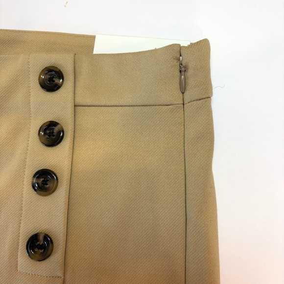 Ann Taylor The Sailor Wide Leg Crop Pant Stretch Knit Khaki Tan Office 16P NEW - Picture 8 of 12